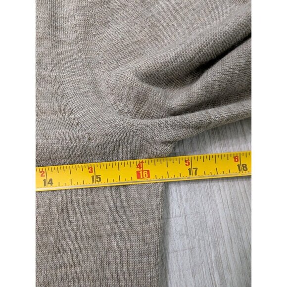 All Saints men's Mode 100% Merino Wool Crew neck Sweater Gray Size XS - Picture 9 of 11